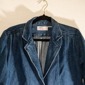 Vintage Denim Jean Jacket A Line Avon L